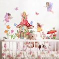 thumbnail image 2 of Fairy Decal Butterfly Decal Flower Fairy Decal Girls Bedroom Kids Room Nursery Wall Decor, Wall Sticker, 2 of 5