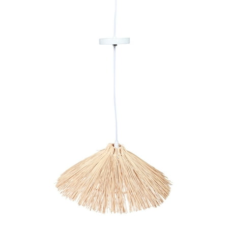 

1Pc Bamboo Woven Ceiling Light Indoor Ceiling Light Iron Craft Hanging Light