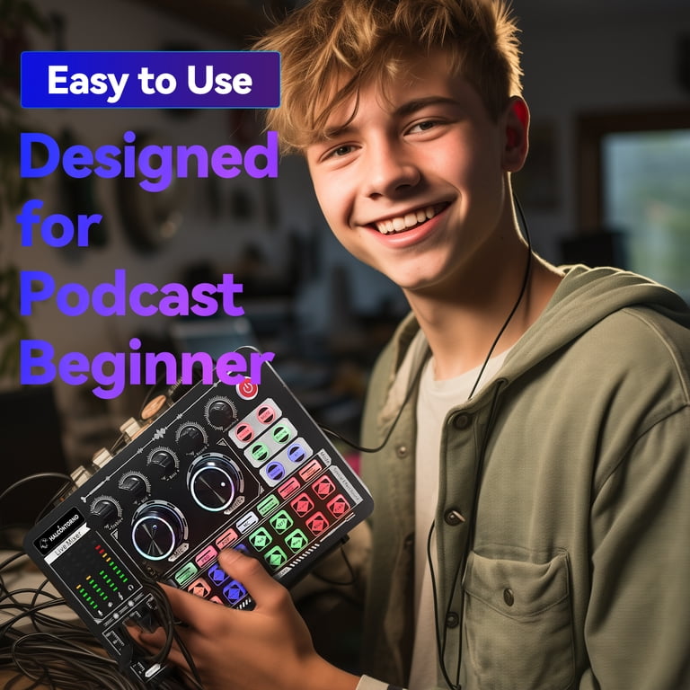 KILOGOGRAPH Podcast Sound Board F999 - Music Mixer Board for PC