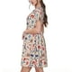thumbnail image 2 of Balery Paris Vestidos sueltos de manga corta para mujer, vestidos de verano 2025, vestidos casuales de corte A con vuelo., 2 of 6