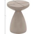 thumbnail image 5 of Meridian Furniture Anika Taupe Iron Side Table, 5 of 8