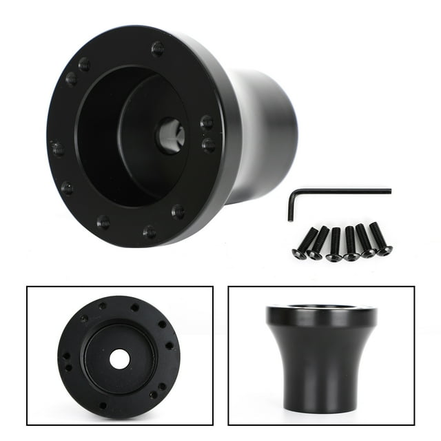 Golf Cart Aluminum Steering Wheel Adapter Hub fit for Club Car Precedent Black