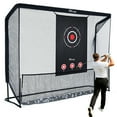 thumbnail image 6 of OXYGIE 10x7.5FT Golf Practice Hitting Net for Backyard Driving with Heavy Duty Frame Target Cloth Personal Driving Range for Indoor or Outdoor, 6 of 7