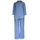 thumbnail image 4 of ICHUANYI Clearance Women's Cotton Solid Button Long Sleeve Shirt Blouse And Pants Set With Pocket(Blue, M) ICHUANYI WER2023080811996, 4 of 4