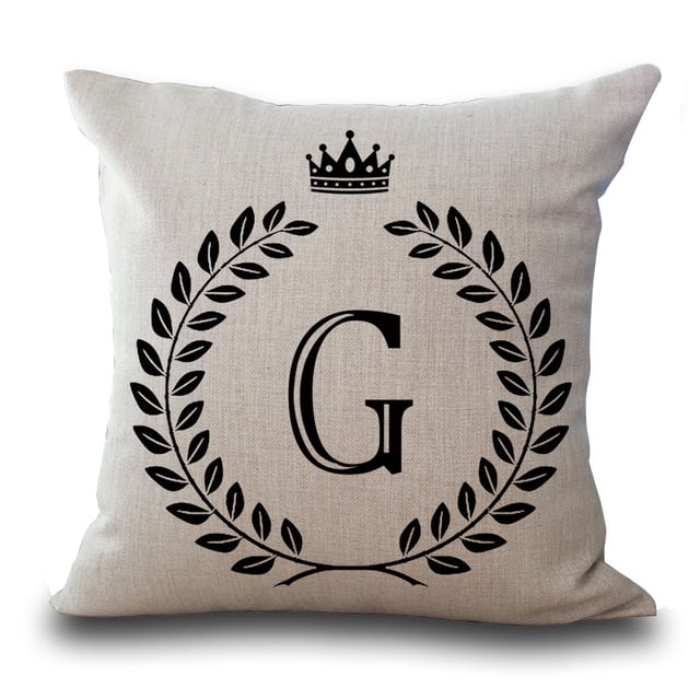 Funda de almohada Decoración del hogar Moda Letras inglesas Imprimir, G-- BANYUO Electrónica