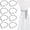 B002- Gray, variant on Curtain Tiebacks, Curtain Fasteners, Curtain Holders, Living Room Window Accessories, 8 Pack 17 Inch Adjustable Gray Pearl Accent Curtain Cord Tie Straps, Decorative Gray Curtain