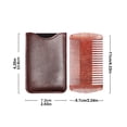 thumbnail image 4 of Jumpingount Bigote peines herramientas de enfermería suministros de modelado multifuncional cubierta negra Cuidado del cabello Cubierta Marrón Jumpingount CE012162-02, 4 of 6
