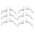 thumbnail image 2 of Artificial White Doves Feathered Mini Birds with Clips for Craft White Doves Decoration with Metal Clip Tree & Home Decorations DIY Ornamental Bird Figurines (12Pcs 5"), 2 of 9