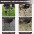 thumbnail image 6 of ARVAKOR Set of 2 Oversized Folding Camping Chair, Heavy Duty Portable Lawn Chairs with Cooler Bag, Side Pocket & Cup Holder, Folding Chairs for Outside Support 450 LBS, 6 of 9