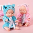 thumbnail image 1 of Poupées de Renaissance Simulative de Sommeil : Poupées de Princesse Adorables en Peignoirs Roses et Bleus, Cadeau Parfait pour Amis, Convient aux Âges de 3 à 6 Ans, 1 of 5