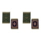 thumbnail image 1 of 4X Mini Posavasos de Tejido Persa con de Alfombra, Tecnología de Decoración para Mesa de Comedor, Azul y Verde, 1 of 4