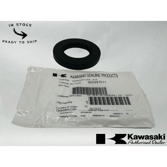 Kawasaki Genuine OEM Oil Seal SD 35X62X8 L 92049-7011