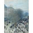 thumbnail image 2 of Claude Monet 11x14 Black Ornate Wood Framed Double Matted Museum Art Print Titled: Boulevard Des Capucines, 2 of 5