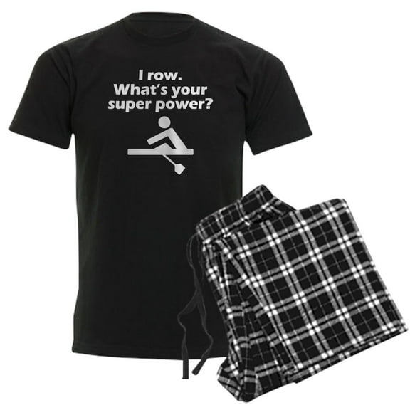 CafePress - I Row Whats Your Super Power Pajamas - Men's Dark Loose Fit Cotton Pajama Set