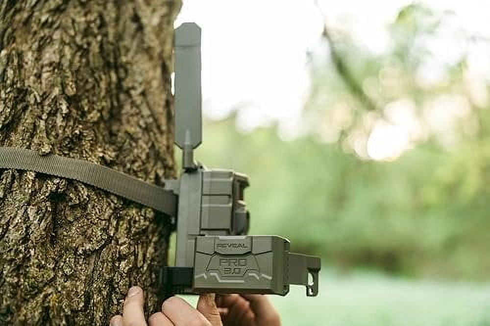 TACTACAM Reveal Pro 3.0 LTE Cellular Trail Camera AT&T & Verizon, 4K Photo Quality, No Glow, for Hunting, Surveillance Includes Solar Panel, Rechargeable Battery, 32GB SD, & Tripod Mount 2PK