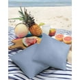 thumbnail image 3 of Pack of 2 Outdoor Pillow Covers, Solid Color Light Blue Waterproof Square Throw Pillowcase Cushion Decorative Pillow Covers for Couch Patio Tent, 16x16 in, 3 of 6