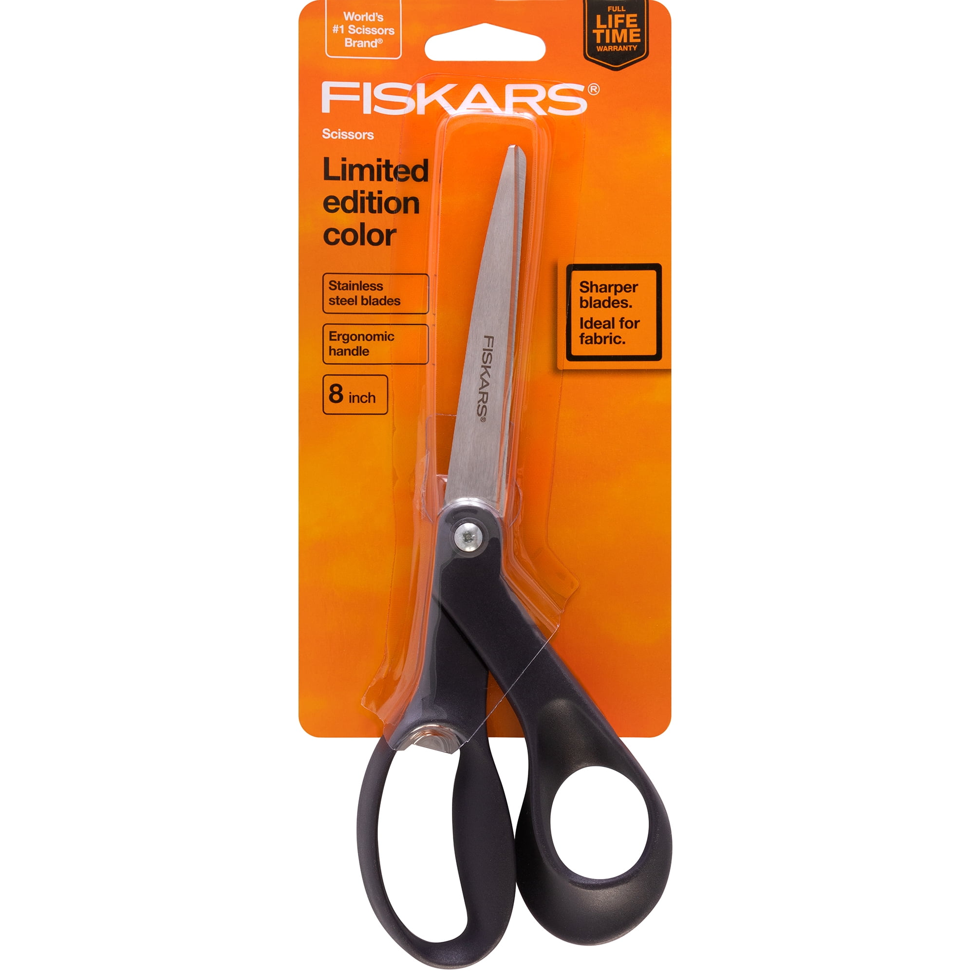 Fiskars 8 Inch Bent Fashion Scissor, 1 Piece, Color Received Varies