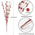 thumbnail image 2 of Christmas Tree Picks Decorations,Bexikou 17 Inch 24 Pcs Artificial Glitter Berry Stem Decorations Bead Sticks,Artificial Glitter Berry Stems Ornaments for Wedding Tree Wreath Christmas Home Decor, 2 of 7