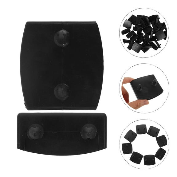 HEANUJJ 36 Pieces Black Plastic Bed Rail Fasteners for Bed Frame Assembly and Repair Hardware Kit