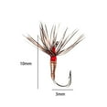 thumbnail image 4 of 8 piezas de pesca con mosca, señuelos de pesca con mosca, ligeros de agua dulce con anzuelos, cebos artificiales para herramientas de pesca de trucha 10mm x 3mm, 4 of 8