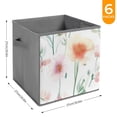 thumbnail image 6 of Collapsible Oxford Fabric Storage Cubes with Handles, Large Mid Foldable Oxford Cloth Bins Set of 2/6, Closet Organizers for Shelves Clothes Home Kitchen Toy - Flowers, 6 of 7