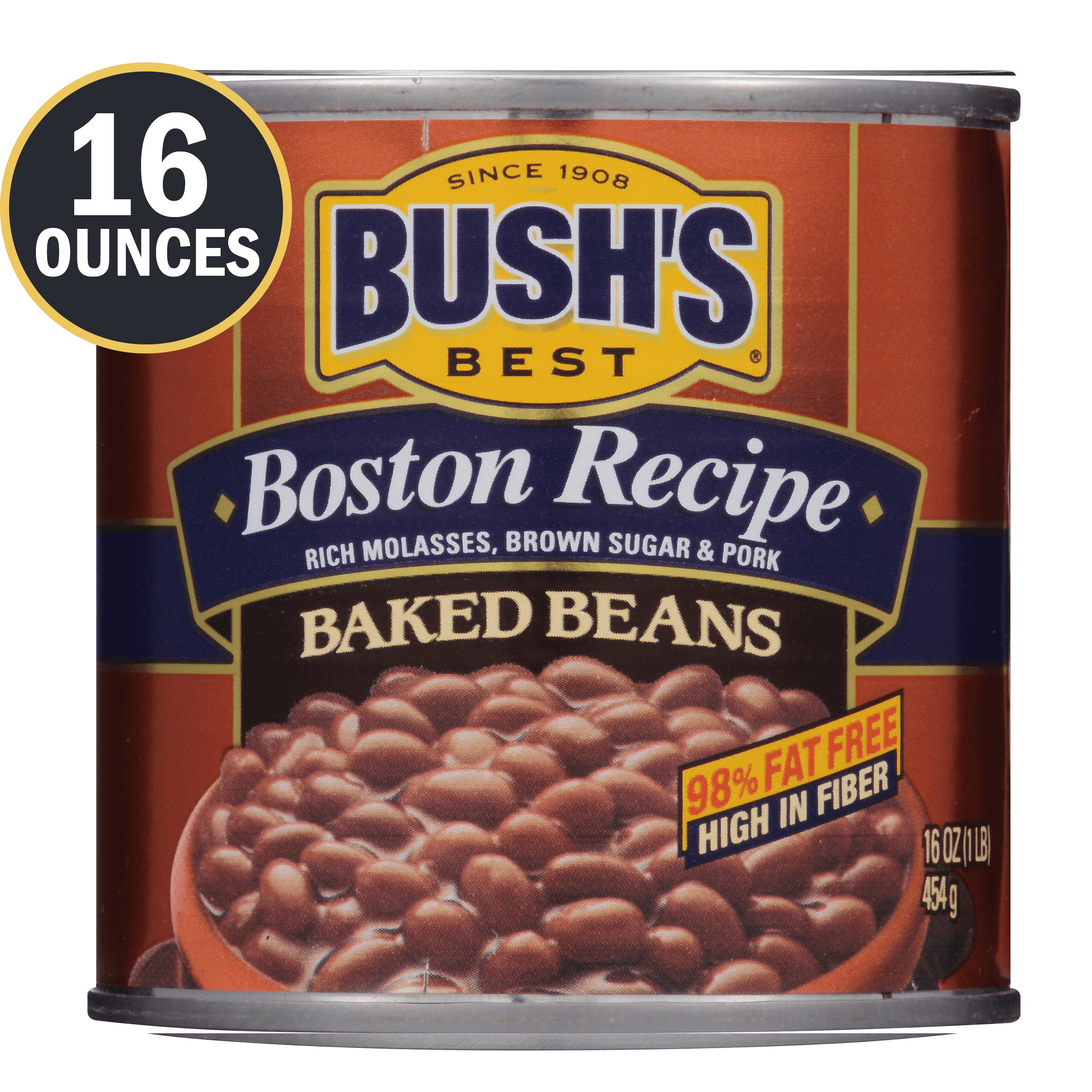 BUSHS Boston Recipe Baked Beans PlantBased Protein Canned