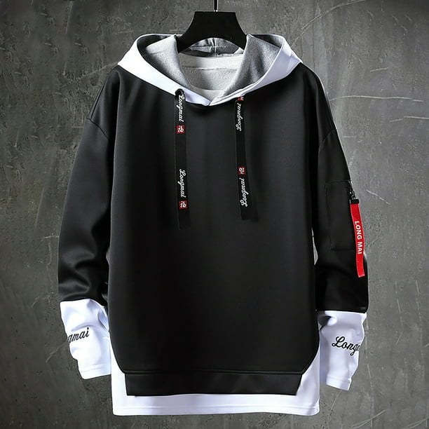 WILLBEST Sudaderas para Hombre, Sudadera Informal Holgada De Primavera y Otoño con Cuello Redondo y Capa Base sin Capucha para Hombre XGrande