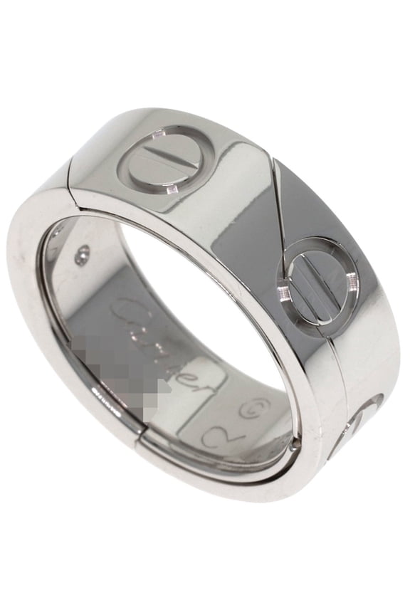 Pre-Owned Cartier Astro Love Ring #50, 18K White Gold, Women's Ring, CARTIER