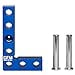 thumbnail image 3 of DFM Tool Works Small Square and Center Finder - Mini Square Tool with 11/32" Center Marking Hole Woodworking, Carpenter Engineering Square, Center Marking Tool, Made in USA - Blue, 3 of 4