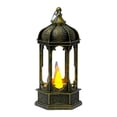 thumbnail image 3 of Hexagonal LED Electronic Candle Light with Black Metal Frame Vintage Indoor Patio Hanging Ambient Decor Lamp, 3 of 5