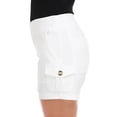 thumbnail image 4 of HDE Women's Cargo Shorts with Pockets High Waisted Casual Shorts White S, 4 of 6