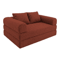 thumbnail image 1 of SOFA CAMA TEDDY QUEEN SIZE SMOOTH BIRGUNDY, 1 of 1