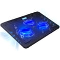thumbnail image 1 of TECKNET Cooling Pad, Soporte enfriador delgado para laptop, USB, LED azul, 12-17'', 1 of 3