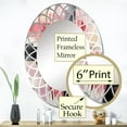 thumbnail image 3 of DESIGN ART Designart "Fashion Dolce Geometric Glam" Modern Wall Mirror 24in.x36in., 3 of 4