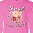 thumbnail image 4 of Inktastic Blessed to Be a Grandma Flowers Long Sleeve T-Shirt, 4 of 5