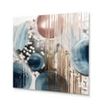 thumbnail image 2 of Designart "Whispers in Marble An Abstract Tale IV" Abstract Marble Metal Wall Art, 2 of 5