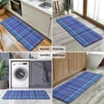 thumbnail image 6 of Blue Checkerboard Checkered Pattern Kitchen Rug Mat,Kitchen Runner Rugs Non Skid Washable,Decorative Kitchen Floor Mats for Kitchen,Sink,Laundry,17"x47.2", 6 of 7