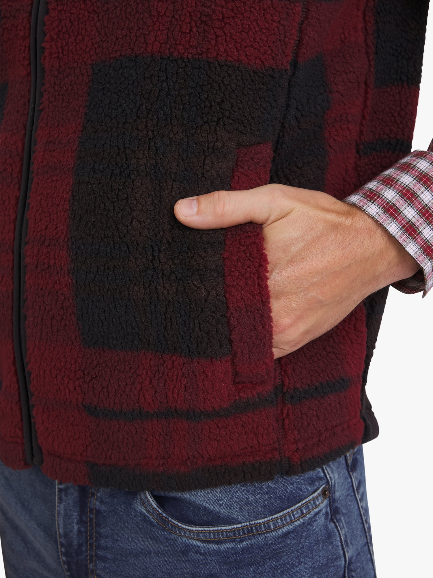 Chaps Men's & Big Men's High Pile Fleece Sherpa Vest, Sizes S-3XL
