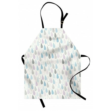 

Colorful Apron Big Droplets Motif Filled with Ornate Lines and Dots Cute Urban Life Vibrant Art Unisex Kitchen Bib Apron with Adjustable Neck for Cooking Baking Gardening Multicolor by Ambesonne