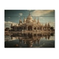 thumbnail image 3 of Designart "Temple Reflections Hinduisim Art wall decor II" Spiritual Print on Natural Pine Wood, 3 of 5