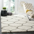 thumbnail image 4 of SAFAVIEH Hudson Arline Geometric Shag Area Rug, Ivory/Grey, 2' x 3', 4 of 10