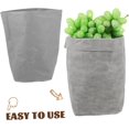 thumbnail image 4 of HUGFEGWE Washable Kraft Paper Storage Bag | Kraft Paper Pouch for Fruits and Vegetables | Versatile Reusable Grocery Bag | Kitchen Storage CJ25311-14849, 4 of 9