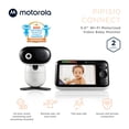 thumbnail image 3 of Motorola Baby Monitor PIP1510 Connect - Monitor de bebé con video WiFi de 5" con cámara, montaje en pared, HD 1080p - Aplicación para teléfono inteligente para guardería, alcance de 1000 pies, audio b, 3 of 5