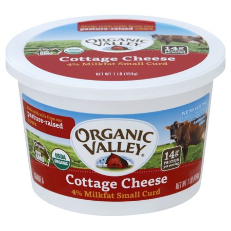 Organic Valley 4 Milk Fat Small Curd Cottage Cheese 16 Oz