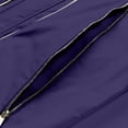 thumbnail image 6 of RYDCOT Men Casual Cardigan Solid Color Long Sleeve Stand up Collar Zipper Cardigan Workwear Jackets Purple XXXXL(XXXXL), 6 of 9