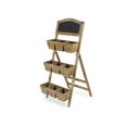 thumbnail image 2 of Cheungs 4739 Wooden 9 Potted Stand with Chalkboard, 2 of 3