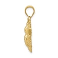 thumbnail image 2 of FB Jewels 14K Yellow Gold Solid Open-Backed Bee Pendant, 2 of 3