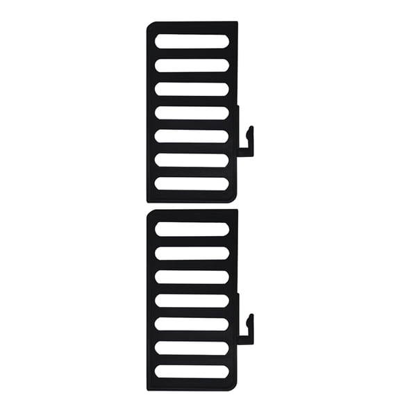 Hemoton 2 Pcs Black Wood Shelf Dividers for Closet Organization, Adjustable Storage Separators for Shelves
