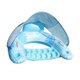 thumbnail image 5 of Flota De La Piscina Con Dosel Con Titular De La Taza Rotadora Compacta Para Summer Beach Blue   Piscina Float Silla  Piscina Inflable Flota Float azul, 5 of 8