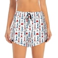 thumbnail image 4 of Lsque Lighthouse And Beacon Printed Women's Running Shorts with Liner Pockets,Elastic Quick Dry Workout Athletic Gym Yoga Shorts,Womens High Waist Shorts-Medium, 4 of 9
